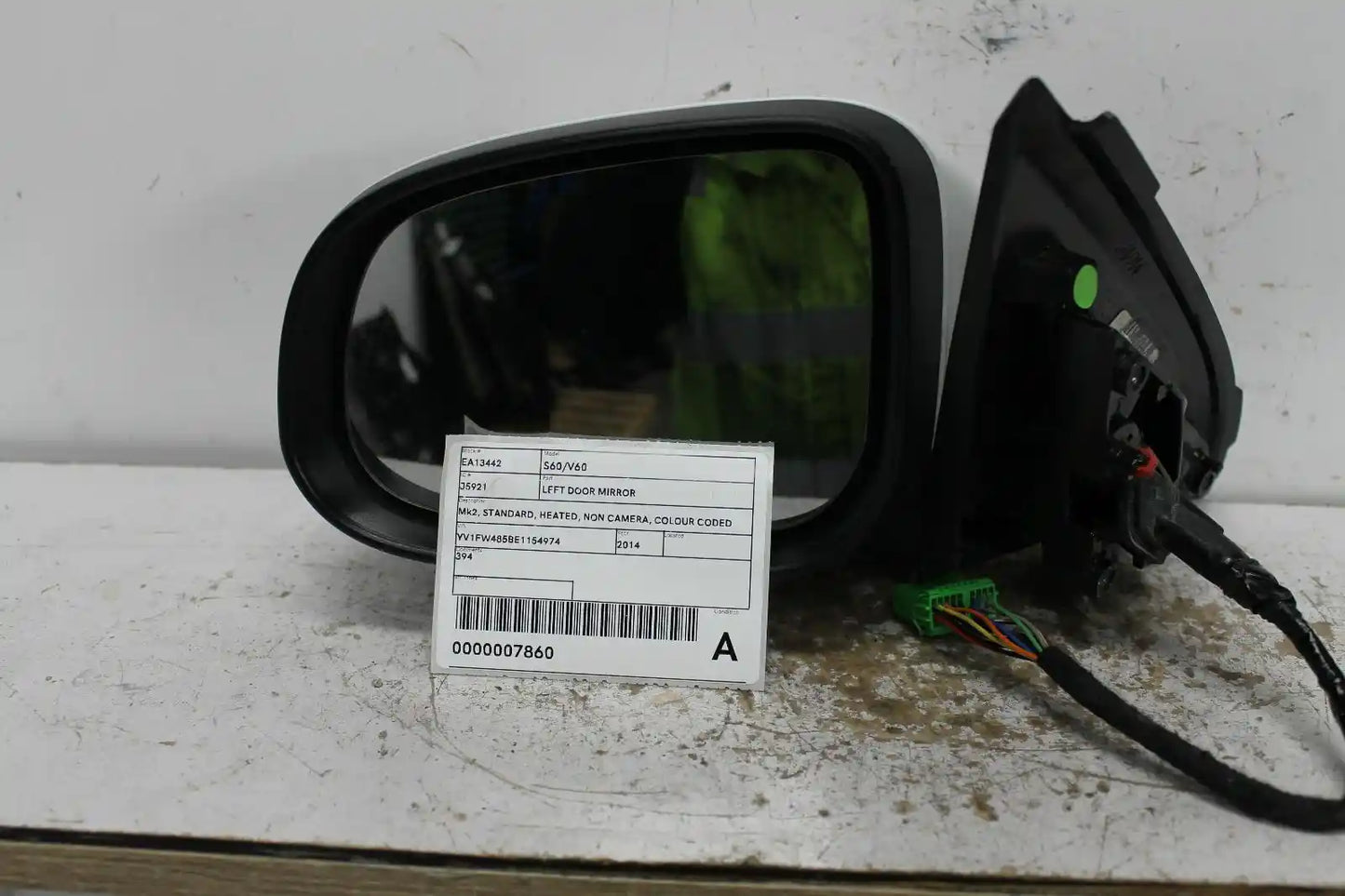 Used Volvo, S60/V60 Left Door Mirror Mk2 Standard Heated Non Camera Colour Coded Type 12/10 12/18 2014 – image 1 - All Good Parts