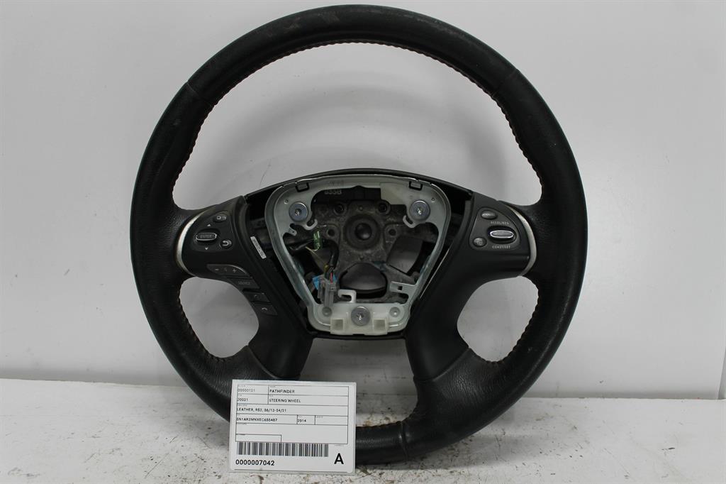 Used Nissan, Pathfinder Steering Wheel Leather R52 06/13 04/21 2014 – image 1 - All Good Parts