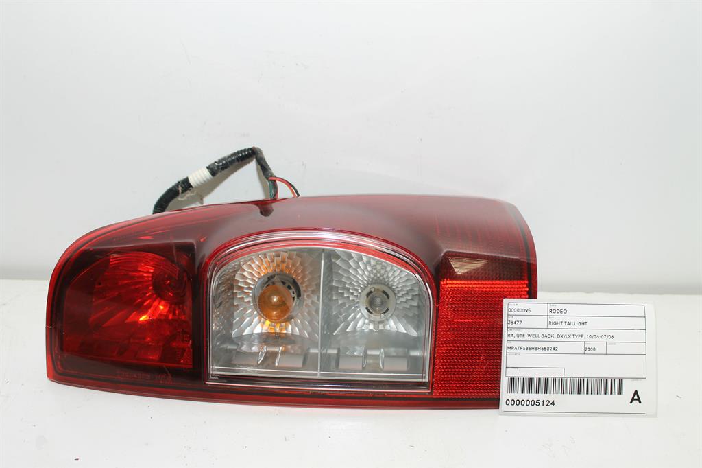 Used Holden, Rodeo Right Taillight Ra Ute Well Back Dx/Lx Type 10/06 07/08 2008 – image 1 - All Good Parts
