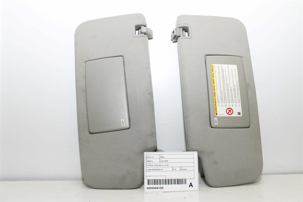 Used Holden, Trax Sun Visor Tj Series Pair 08/13 12/20 2014 – image 1 - All Good Parts