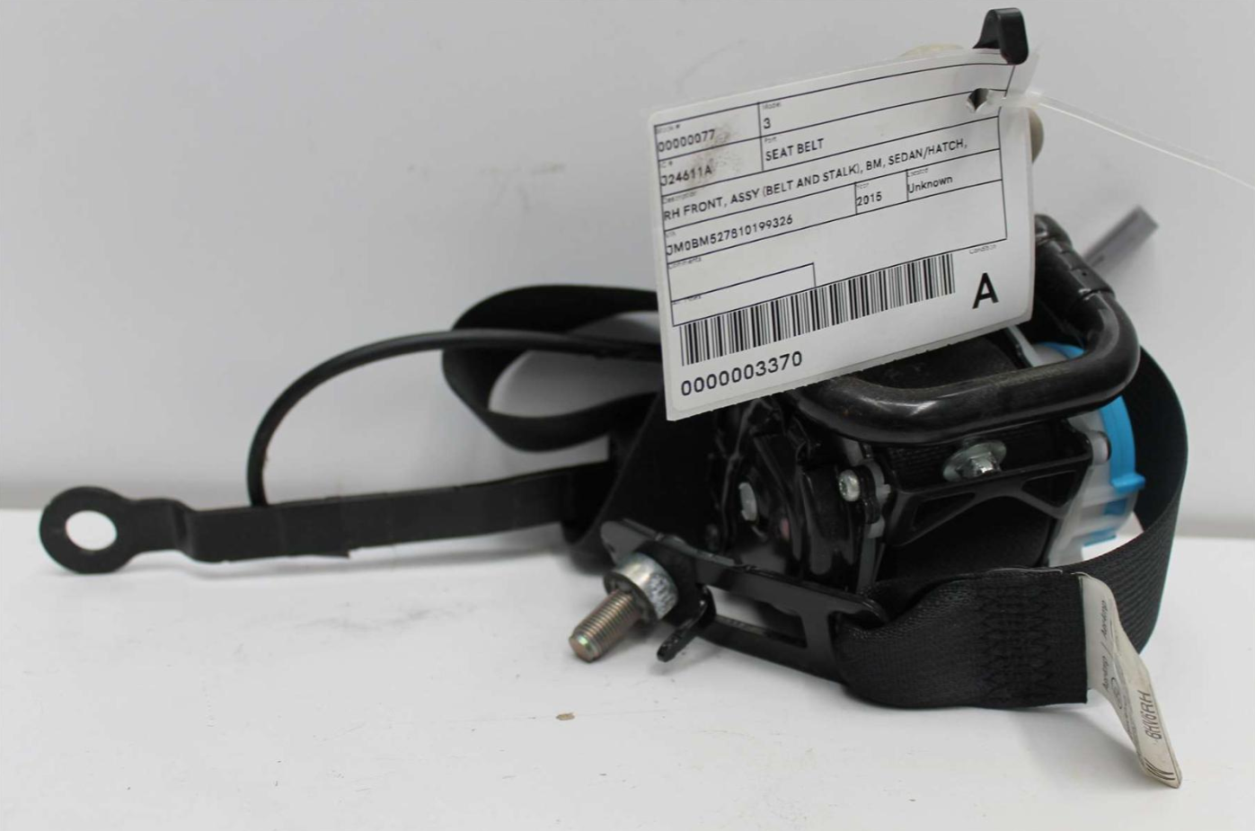 Used Mazda, 3 Seat Belt Rh Front Assy (Belt And Stalk) Bm Sedan/Hatch 11/13 05/16 2015 – image 1 - All Good Parts