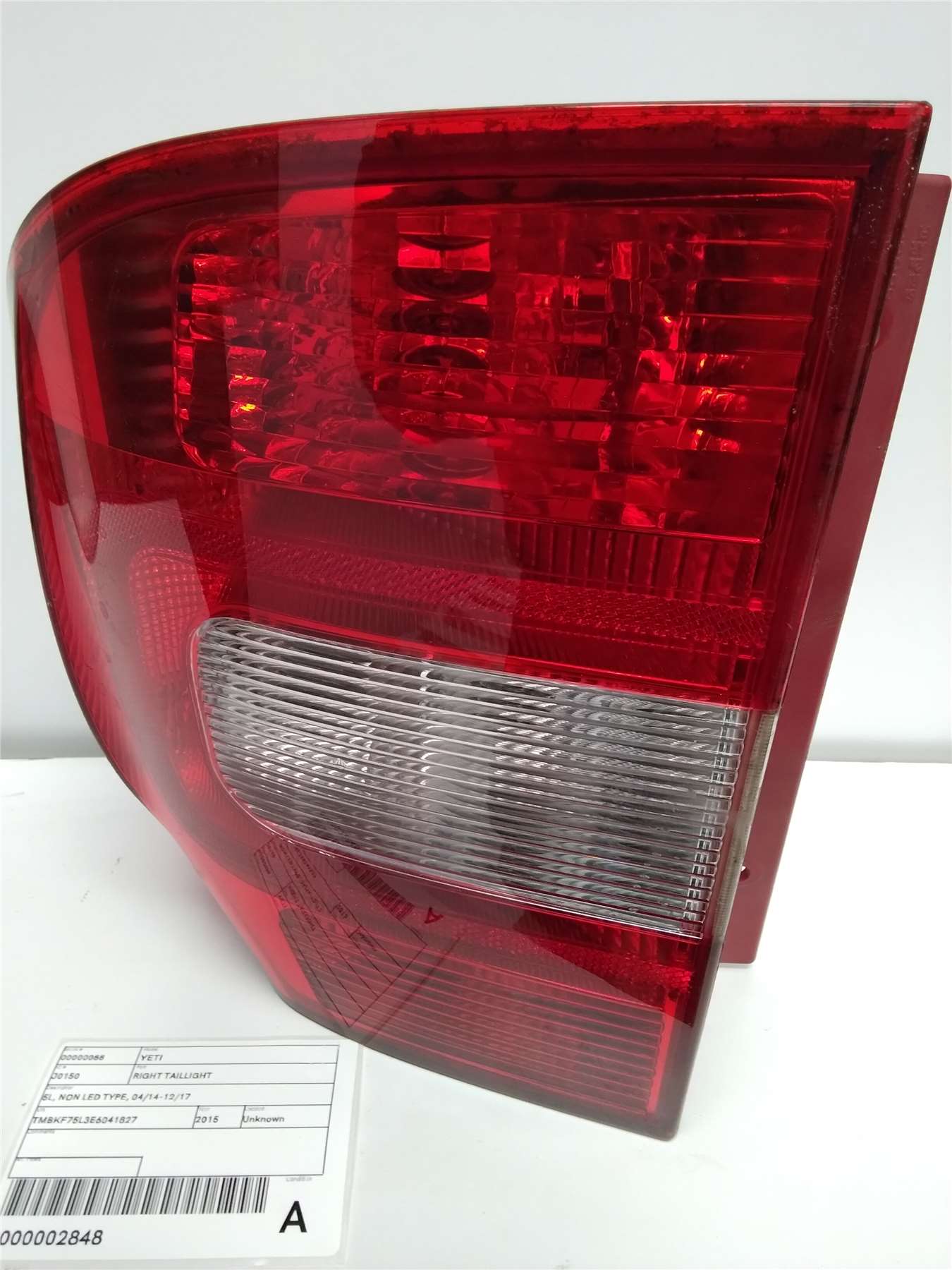 Skoda, Yeti Right Taillight 5L Non Led Type 04/14 12/17