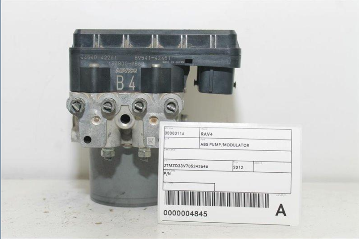 Used Toyota, Rav4 Abs Pump/Modulator Aca33 P/N 4454042261 11/05 11/12 2012 – image 1 - All Good Parts