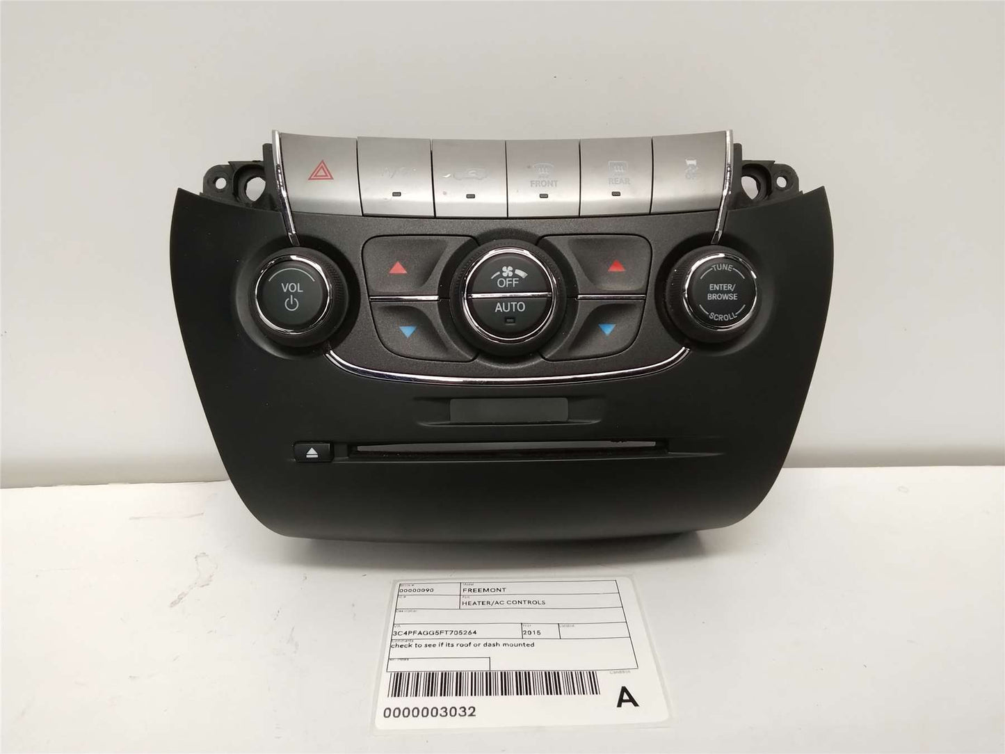 Used Fiat, Freemont Heater/Ac Controls Dash Mounted Control Type Jf 04/13 01/17 2015 – image 1 - All Good Parts