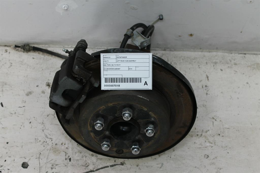 Used Nissan, Pathfinder Left Rear Hub Assembly R52 Fwd 06/13 04/21 2014 – image 1 - All Good Parts