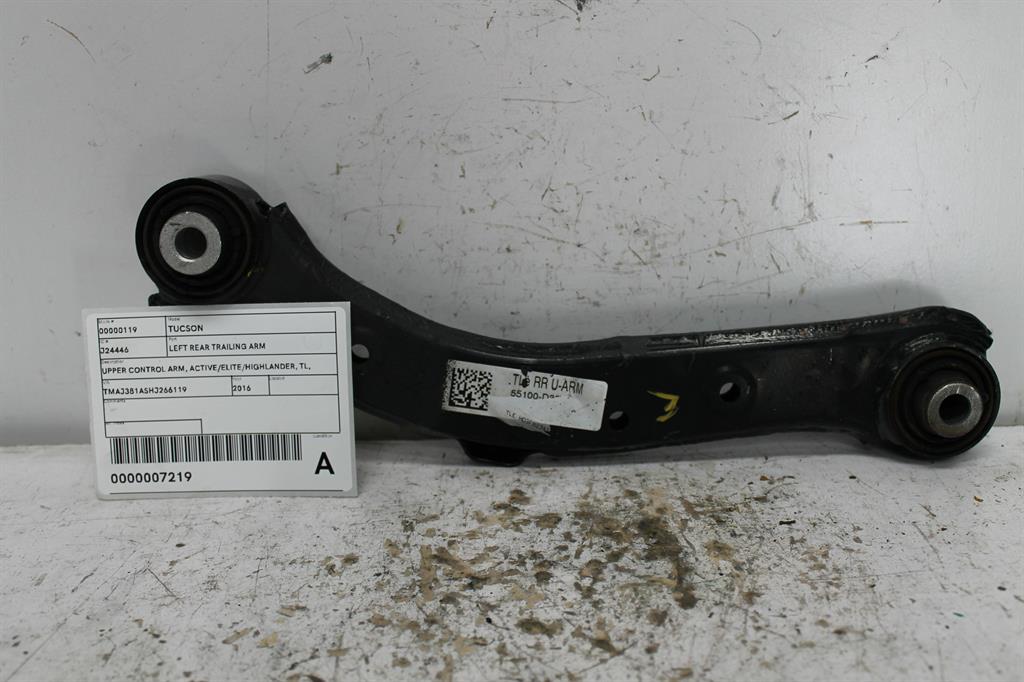 Used Hyundai, Tucson Left Rear Trailing Arm Upper Control Arm Active/Elite/Highlander Tl 07/15 01/21 2016 – image 1 - All Good Parts