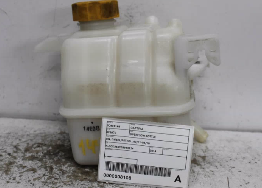 Used Holden, Captiva Overflow Bottle Cg Diesel/Petrol 02/11 06/18 2014 – image 1 - All Good Parts