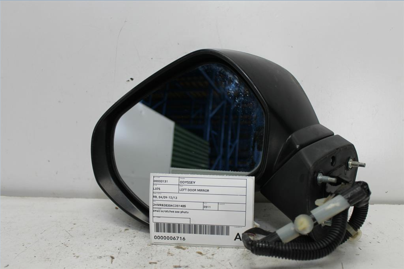Used Honda, Odyssey Left Door Mirror Rb 04/09 12/13 2011 – image 1 - All Good Parts