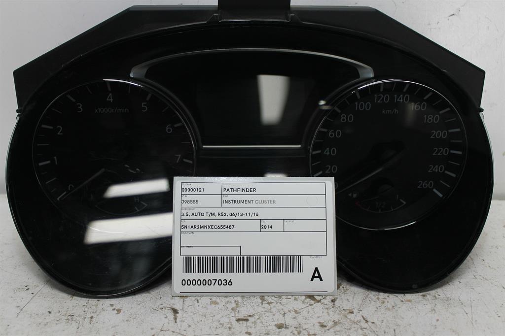 Used Nissan, Pathfinder Instrument Cluster 3.5 Auto T/M R52 06/13 11/16 2014 – image 1 - All Good Parts