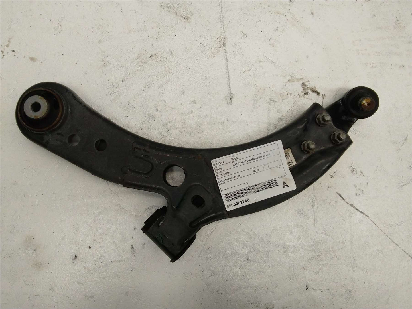 Used MG, MG3 Left Front Lower Control Arm Szp1 07/16 2020 – image 1 - All Good Parts