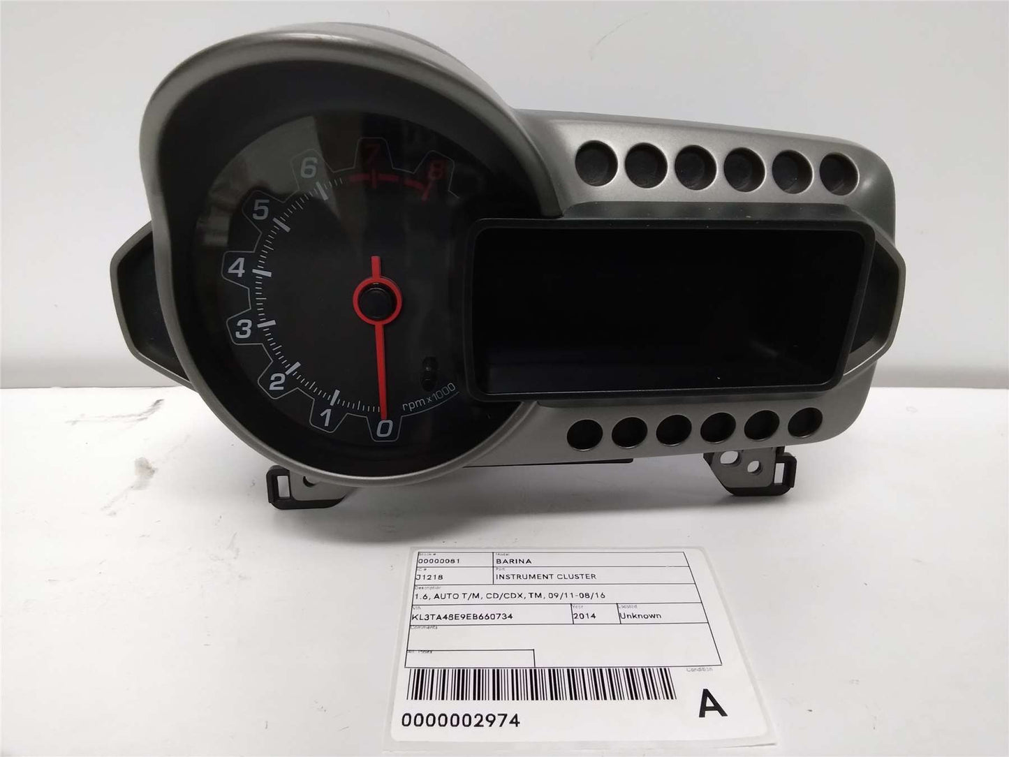 Used Holden, Barina Instrument Cluster 1.6 Auto T/M Cd/Cdx Tm 09/11 08/16 2014 – image 1 - All Good Parts