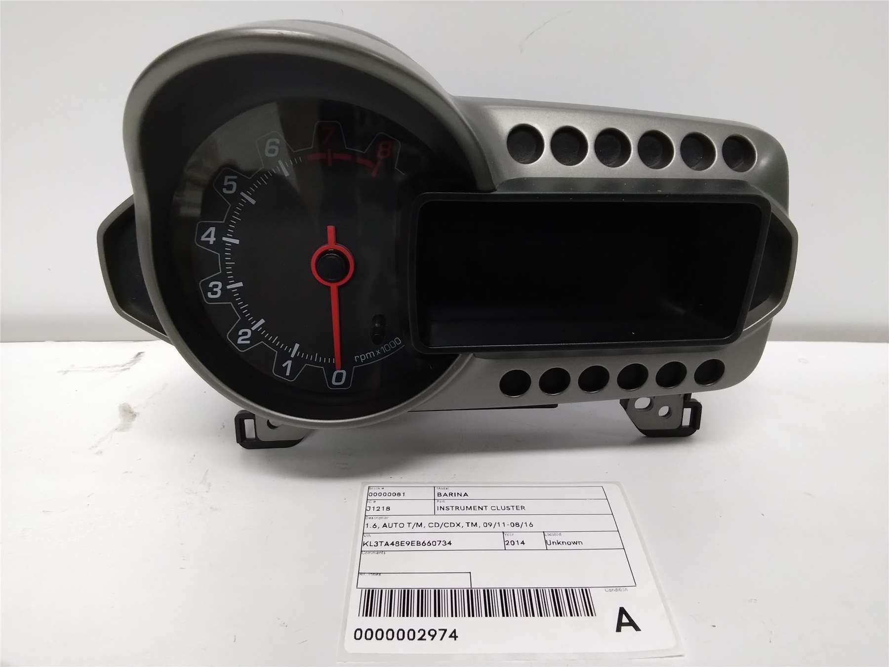 Used Holden, Barina Instrument Cluster 1.6 Auto T/M Cd/Cdx Tm 09/11 08/16 2014 – image 1 - All Good Parts