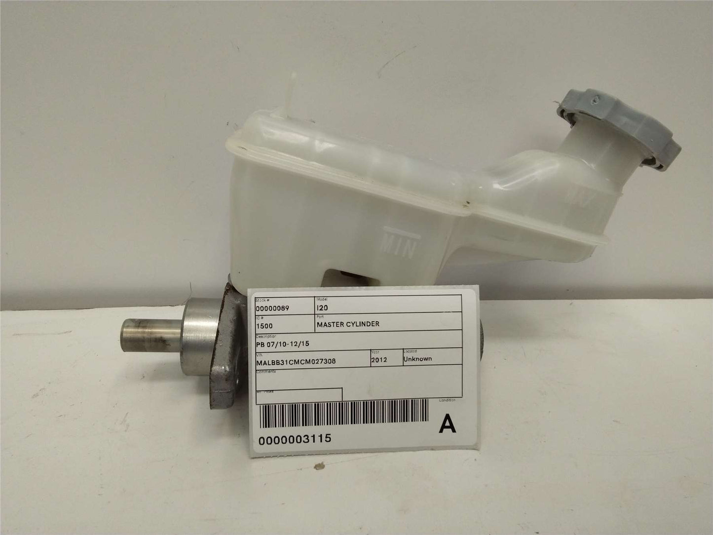 Used Hyundai, I20 Master Cylinder Pb 04/10 12/15 2012 – image 1 - All Good Parts