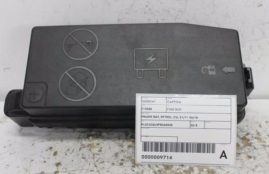 Used Holden, Captiva Fuse Box Petrol Cg 01/11 06/18 2015 – image 1 - All Good Parts