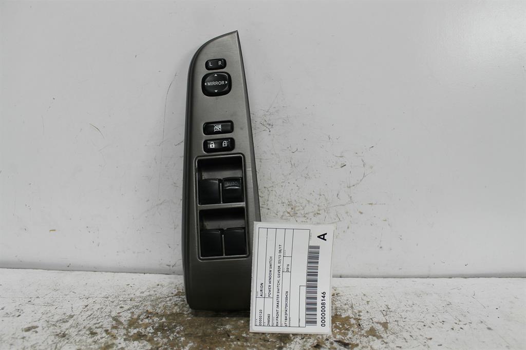 Used Toyota, Aurion Power Window Switch Rh Front (Master Switch) Gsv50R 02/12 08/17 2016 – image 1 - All Good Parts