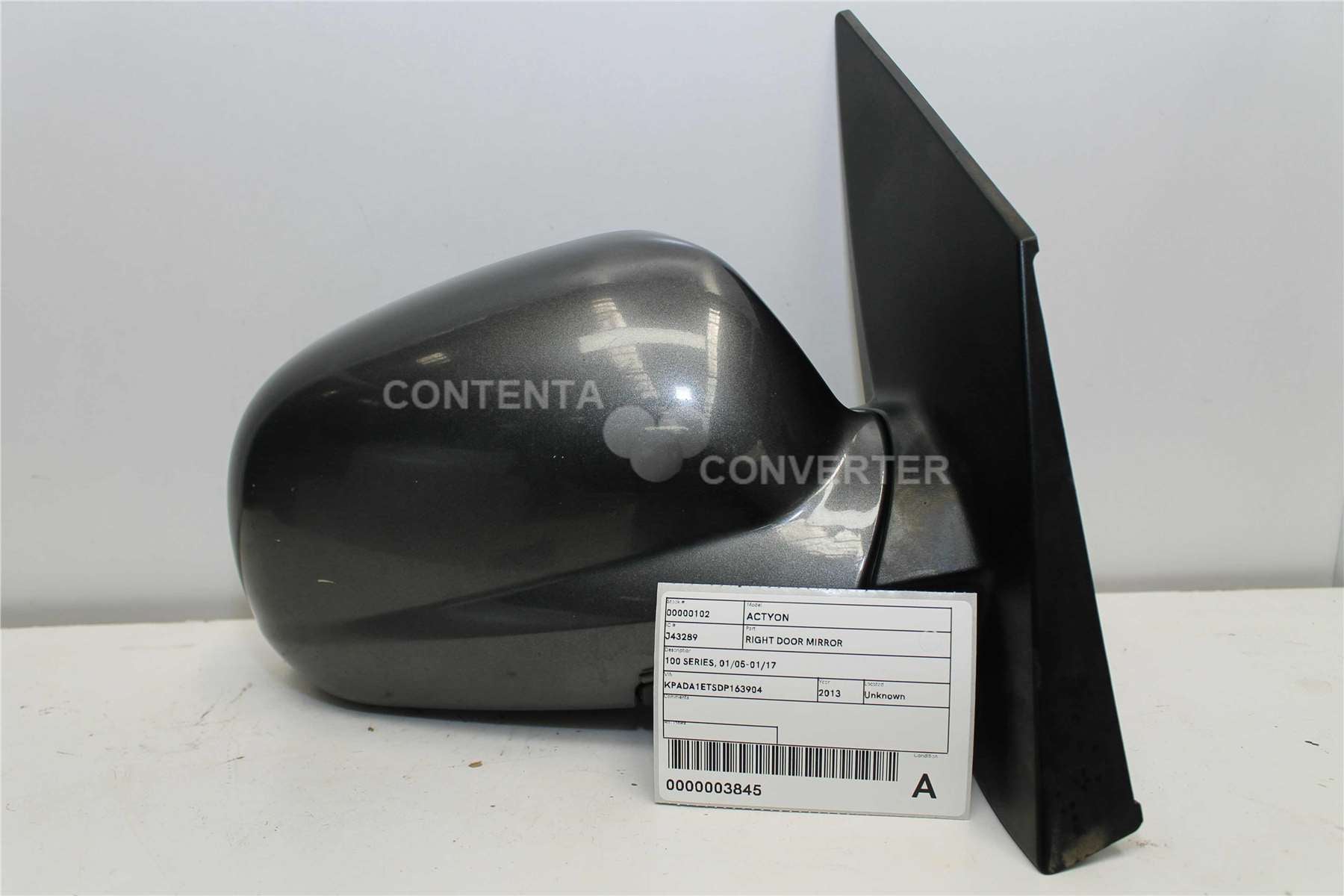 Used Ssangyong, Actyon Right Door Mirror 100 Series 01/05 01/17 2013 – image 1 - All Good Parts