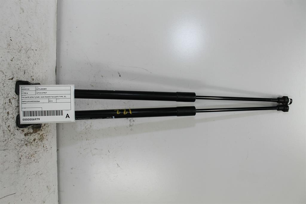 Used Mitsubishi, Outlander Hatch Strut Tailgate Strut (Pair) Non Power Tailgate Type Zj 10/12 03/15 2014 – image 1 - All Good Parts