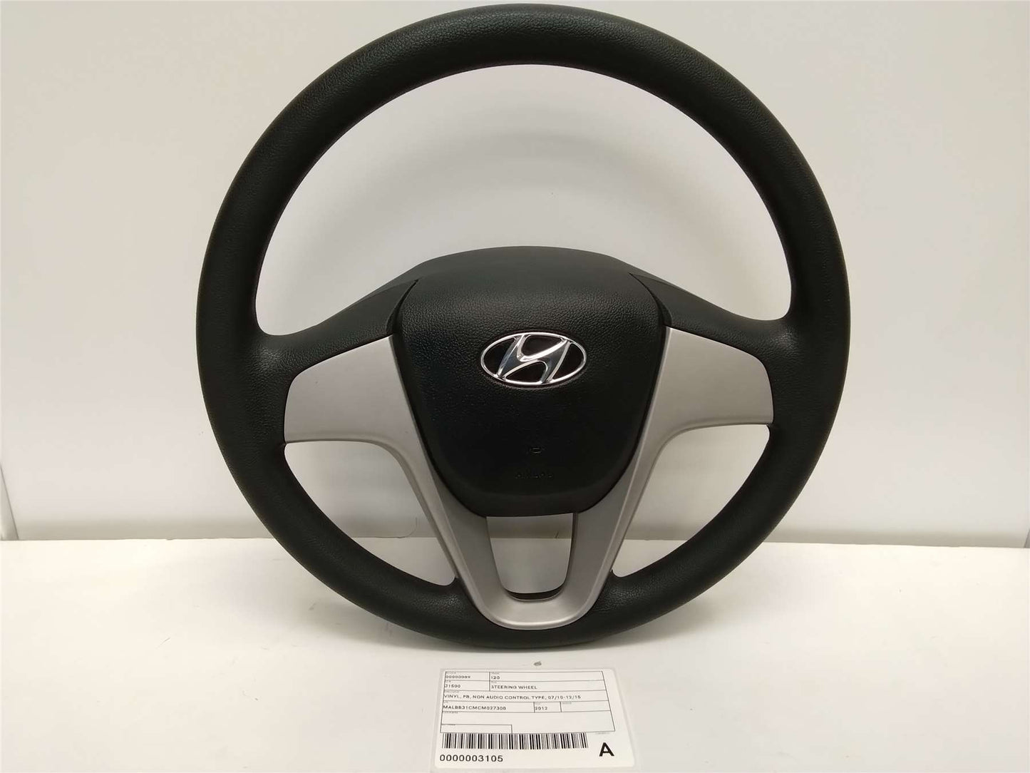 Used Hyundai, I20 Steering Wheel Vinyl Pb Non Audio Control Type 07/10 12/15 2012 – image 1 - All Good Parts