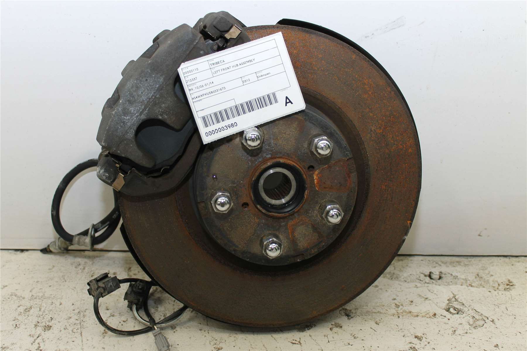 Used Subaru, Tribeca Left Front Hub Assembly B9 10/06 01/14 2012 – image 1 - All Good Parts
