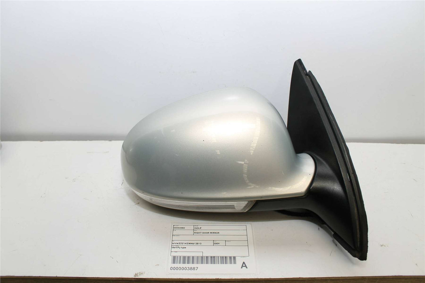 Used Volkswagen, Golf Right Door Mirror Gen 6 Wagon Manual Fold Non Memory Type (6Xn) 6 Wire 09/09 01/13 2009 โ image 1 - All Good Parts