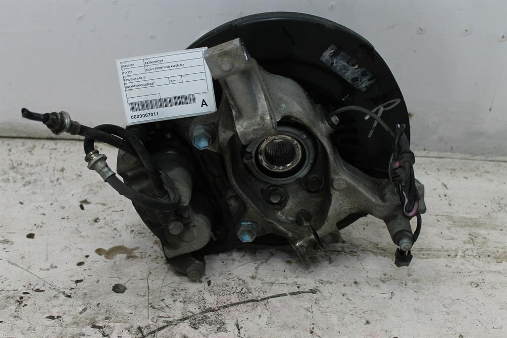 Used Nissan, Pathfinder Right Front Hub Assembly R52 06/13 04/21 2014 – image 1 - All Good Parts