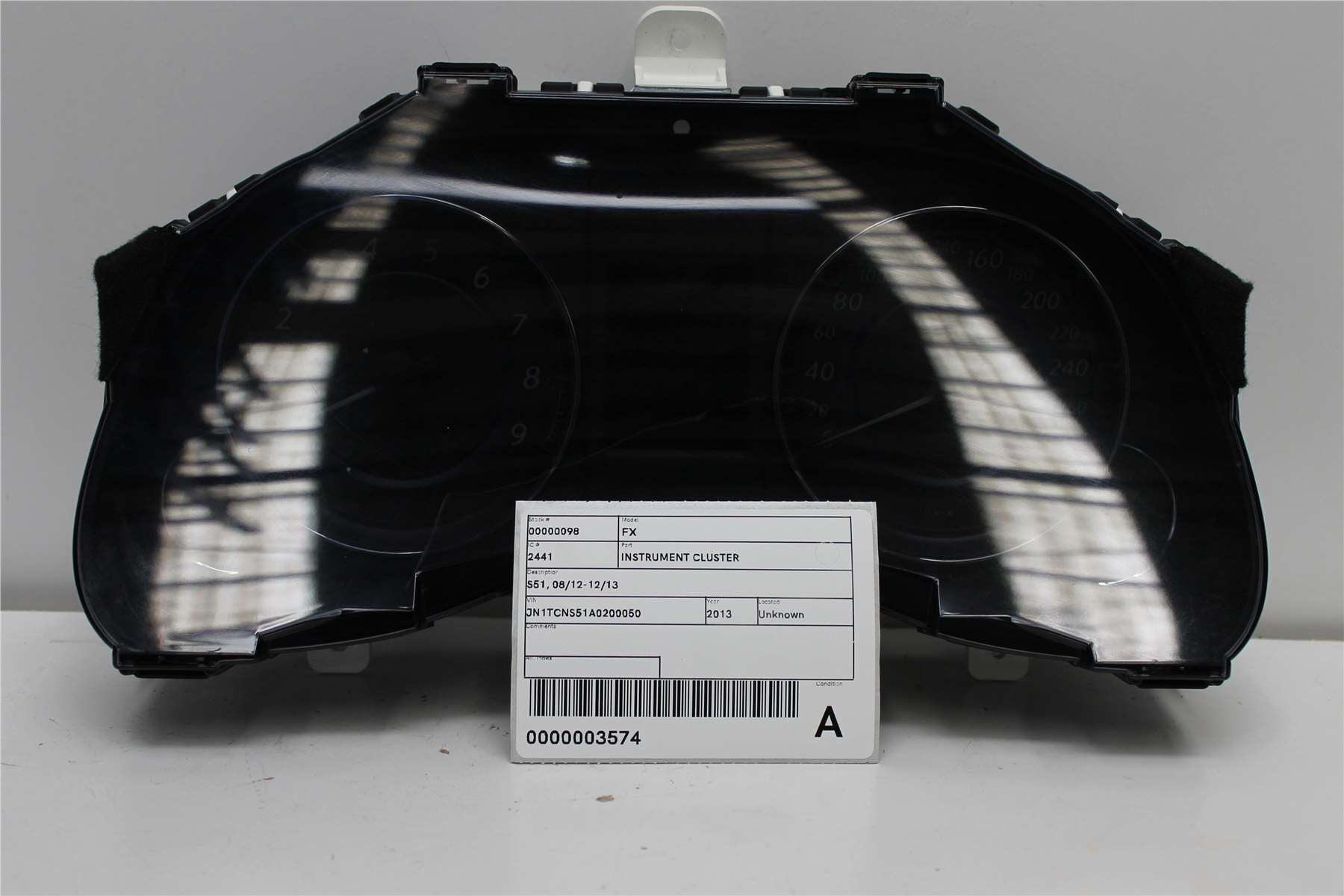 Used Infiniti, FX37 Instrument Cluster S51 08/12 12/13 2013 – image 1 - All Good Parts
