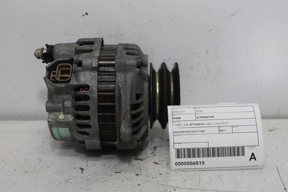 Used Mazda, Bt50 Alternator Diesel 2.5 Mitsubishi Un 11/06 09/11 2011 – image 1 - All Good Parts