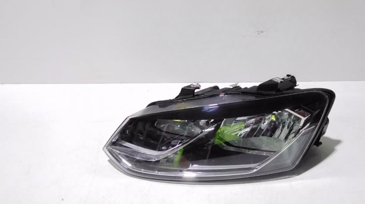 Used Volkswagen, Polo Left Headlamp , 6R, Halogen, Rectangular Reflector Type, 05/14-09/17 – main images - All Good Parts