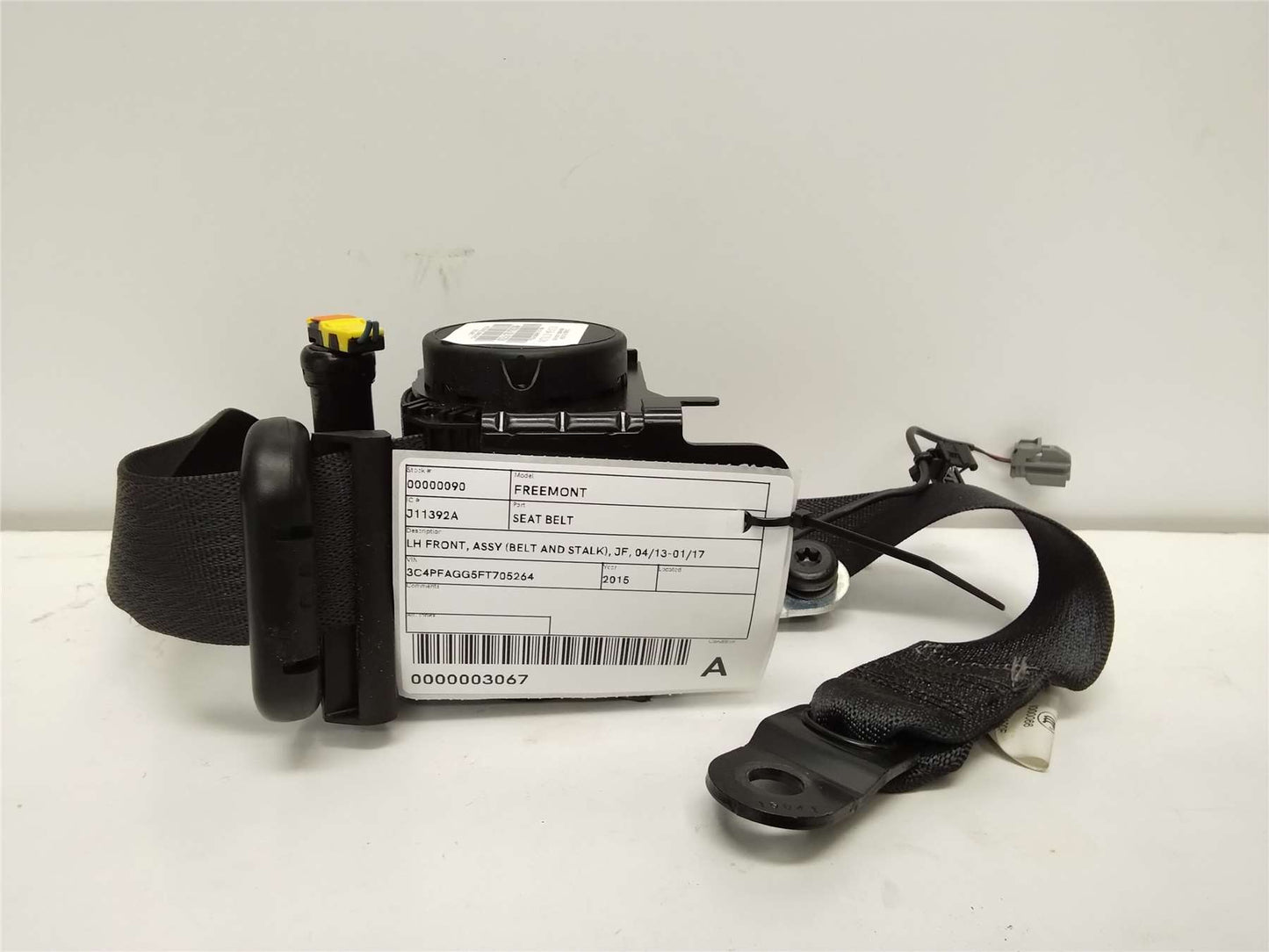 Fiat, Freemont Seat Belt Lh Front Assy (Belt And Stalk) Jf 04/13 01/17