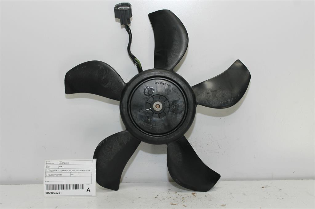 Used Jeep, Cherokee Fan Kl Single Fan Assy Petrol 2.4 Tigershark Multi Air 2 02/14 11/22 2014 – image 1 - All Good Parts