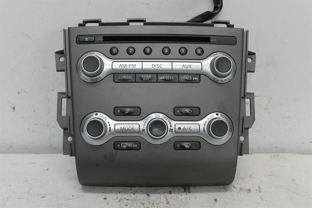 Used Nissan, Murano Stereo/Head Unit Heating/Cooling/Audio Control Panel Single Disc Cd Player Z51 09/11 01/15 2011 – image 1 - All Good Parts