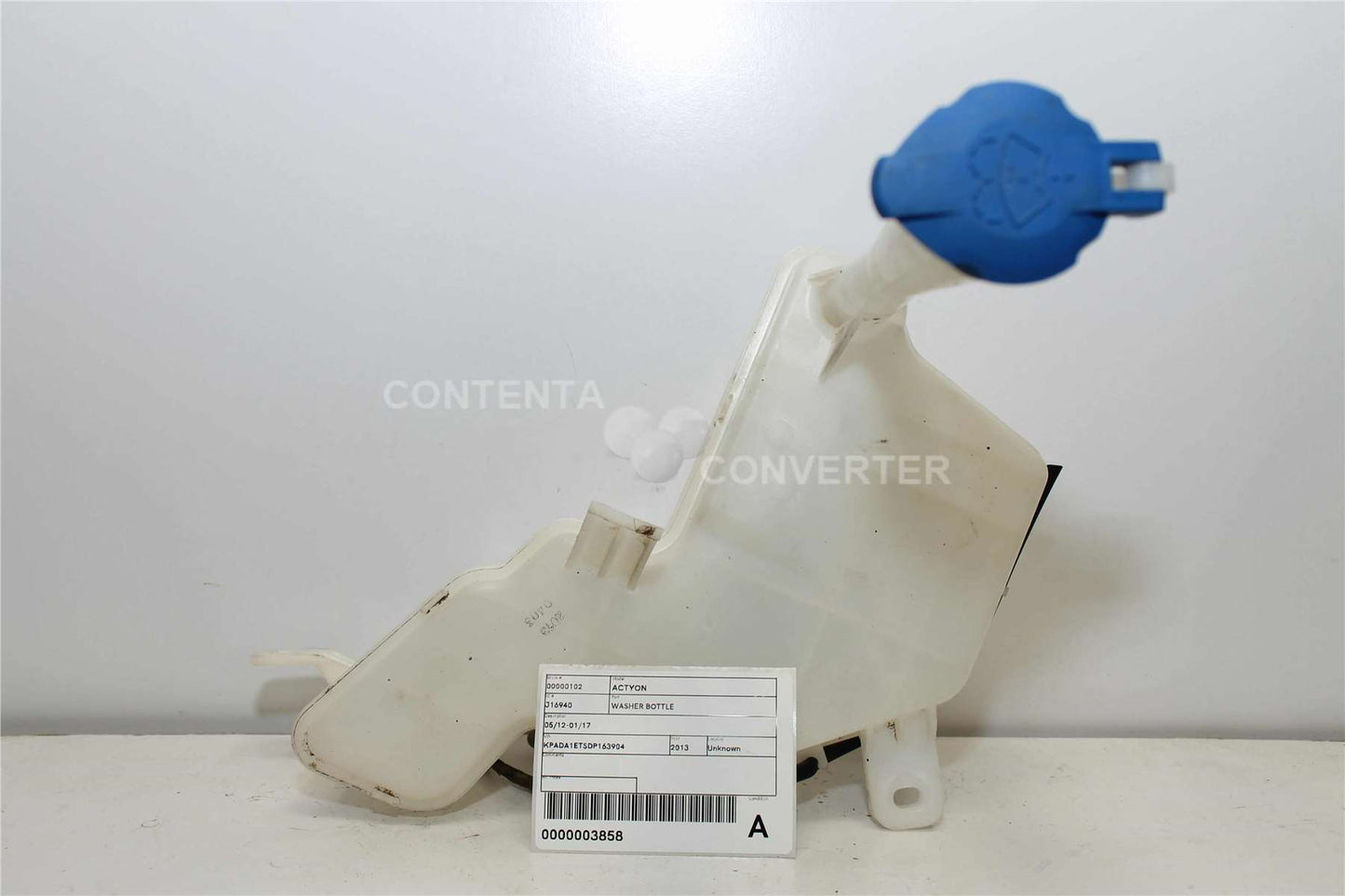 Used Ssangyong, Actyon Washer Bottle 05/12 01/17 2013 – image 1 - All Good Parts