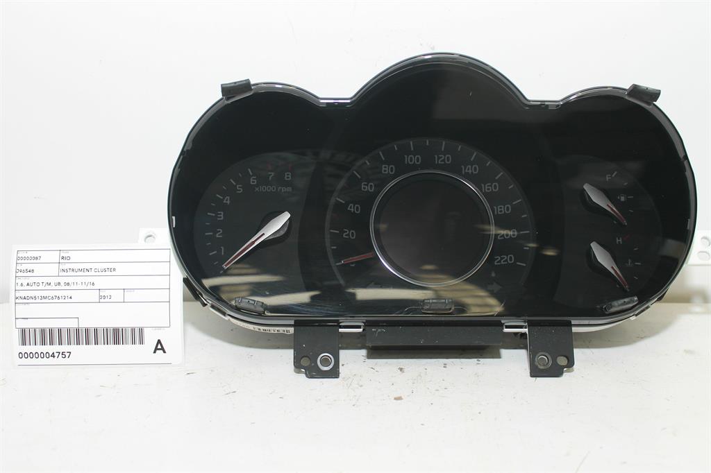 Used Kia, Rio Instrument Cluster 1.6 Auto T/M Ub 08/11 11/16 2012 – image 1 - All Good Parts
