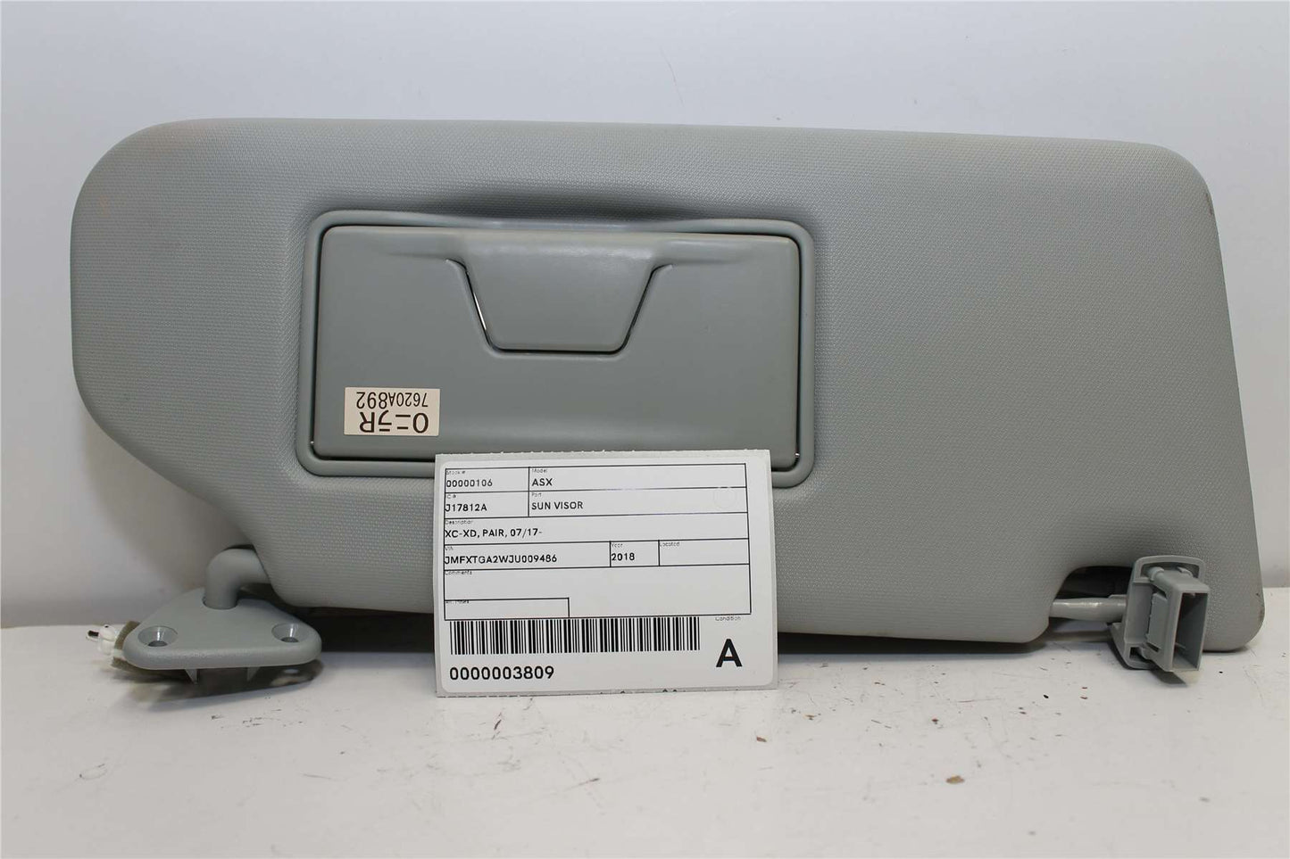 Used Mitsubishi, ASX Sun Visor Xc Xd Pair 07/17 2018 – image 1 - All Good Parts