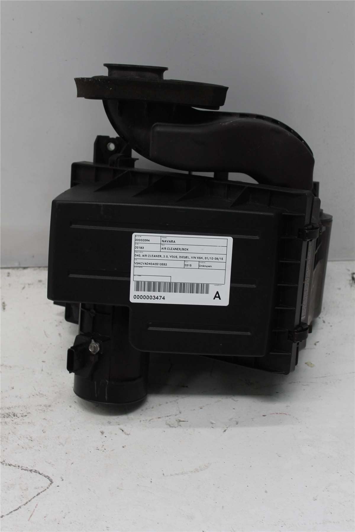 Used Nissan, Navara Air Cleaner/Box D40 Air Cleaner 2.5 Yd25 Diesel Vin Vsk 01/10 08/15 2015 – image 1 - All Good Parts