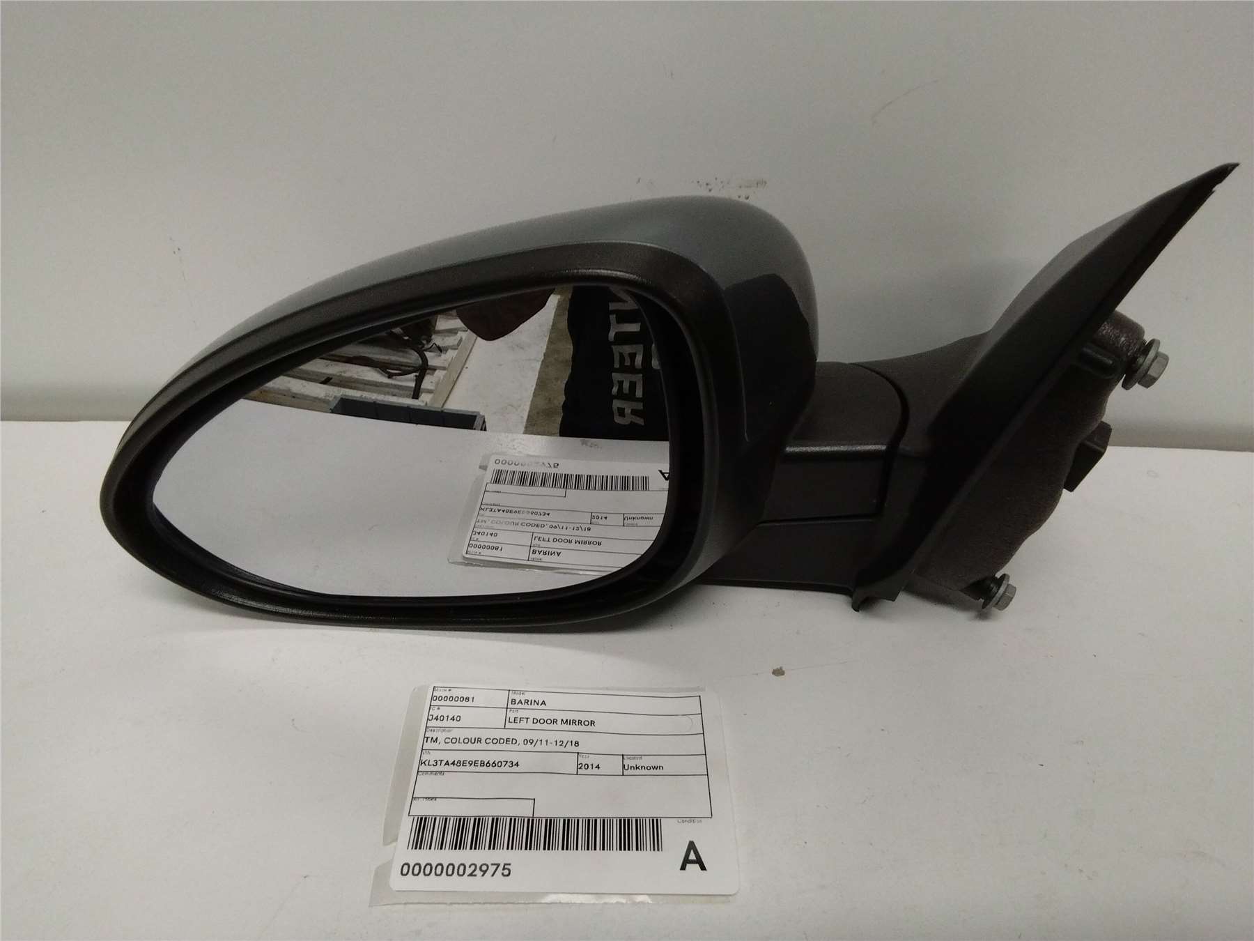 Used Holden, Barina Left Door Mirror Tm Colour Coded 09/11 12/18 2014 – image 1 - All Good Parts