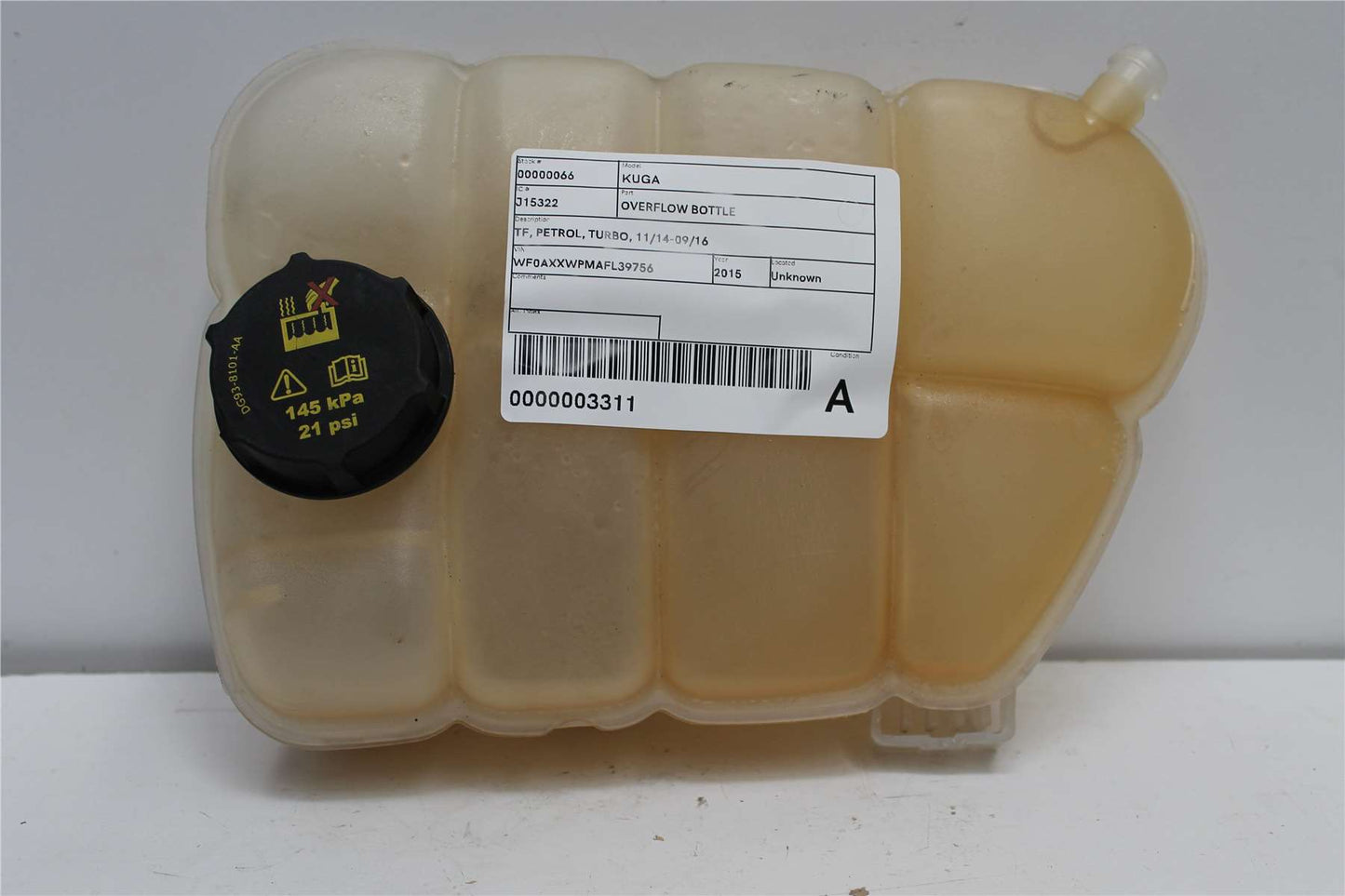 Used Ford, Kuga Overflow Bottle Tf Petrol Turbo 11/14 09/16 2015 – image 1 - All Good Parts