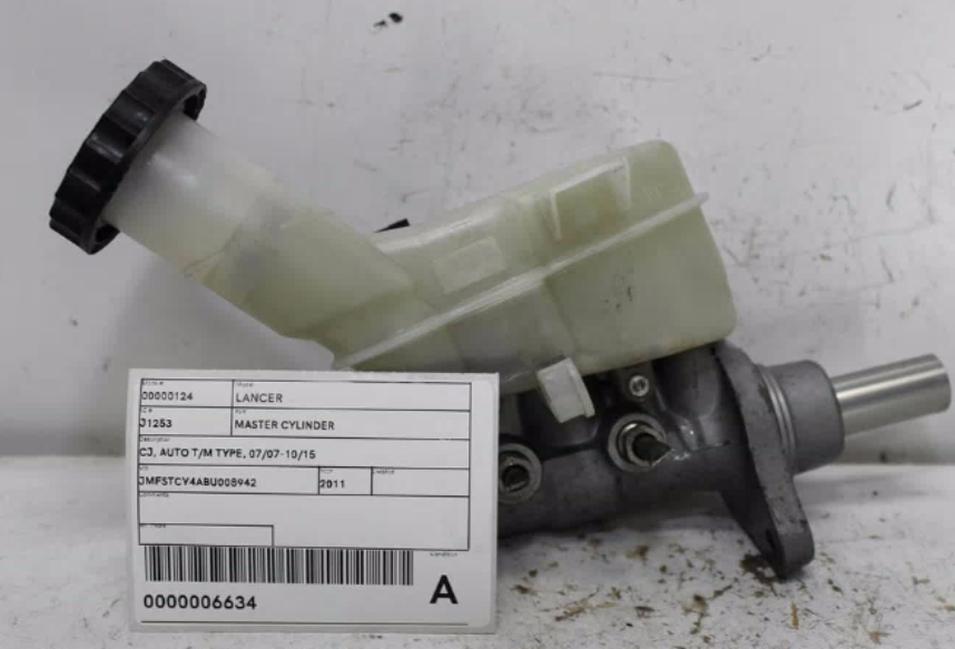 Used Mitsubishi, Lancer Master Cylinder Cj Auto T/M Type 07/07 10/15 2011 – image 1 - All Good Parts