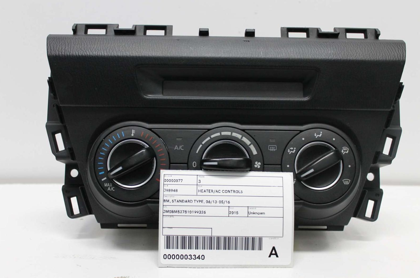 Used Mazda, 3 Heater/Ac Controls Bm Standard Type 06/13 05/16 2015 – image 1 - All Good Parts