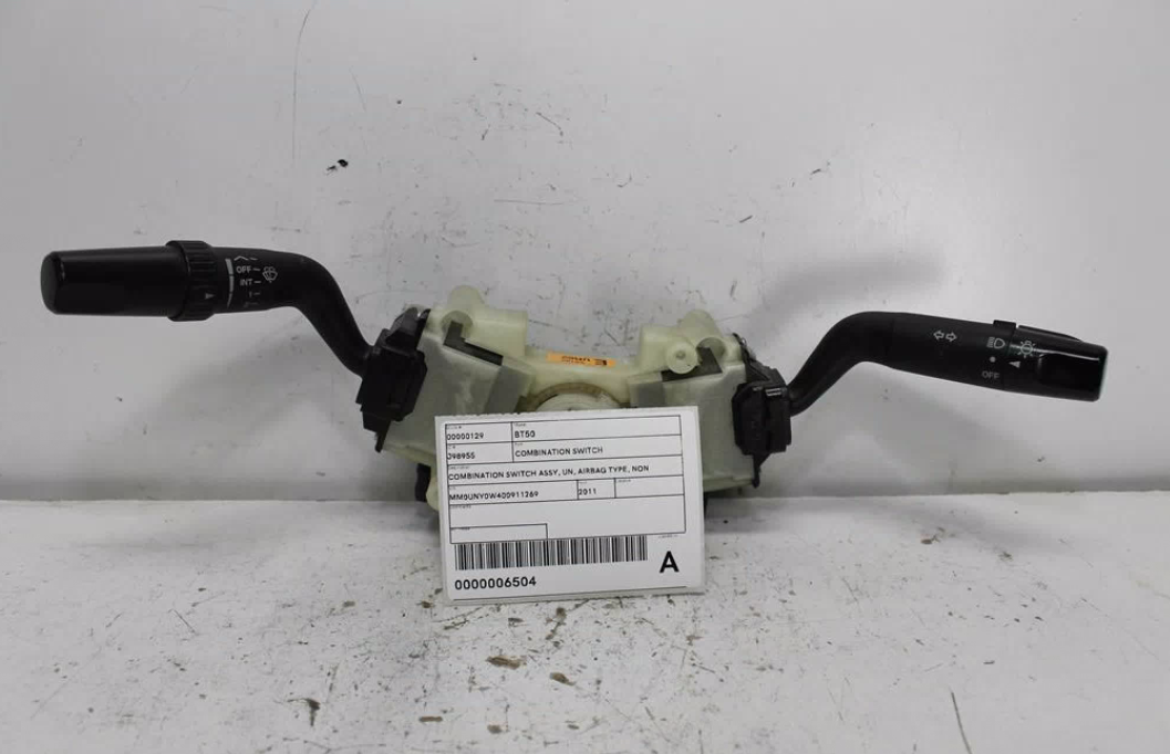 Used Mazda, Bt50 Combination Switch Combination Switch Assy Un Airbag Type Non Foglamp Type 11/06 09/11 2011 – image 1 - All Good Parts