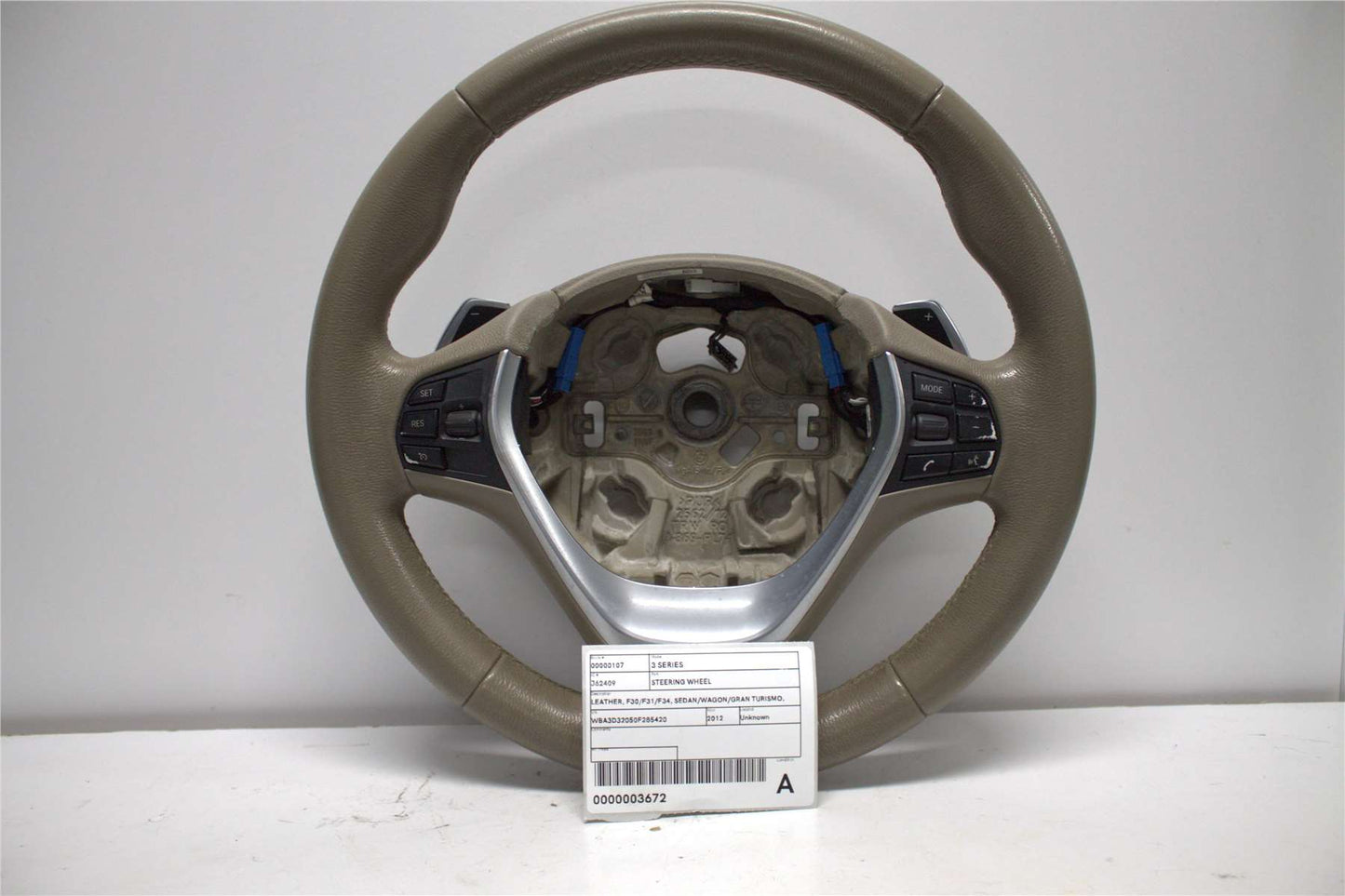 Used BMW, 3 Series Steering Wheel Leather F30/F31/F34 Sedan/Wagon/Gran Turismo Standard Type 11/11 02/19 2012 – image 1 - All Good Parts