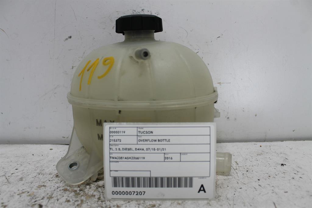 Used Hyundai, Tucson Overflow Bottle Tl 2.0 Diesel D4Ha 07/15 01/21 2016 – image 1 - All Good Parts