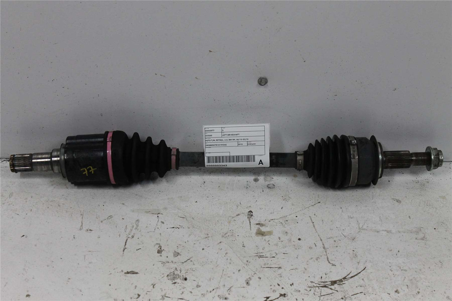 Used Mazda, 3 Left Driveshaft Auto T/M Petrol 2.0 Bm Bn 06/13 02/19 2015 – image 1 - All Good Parts