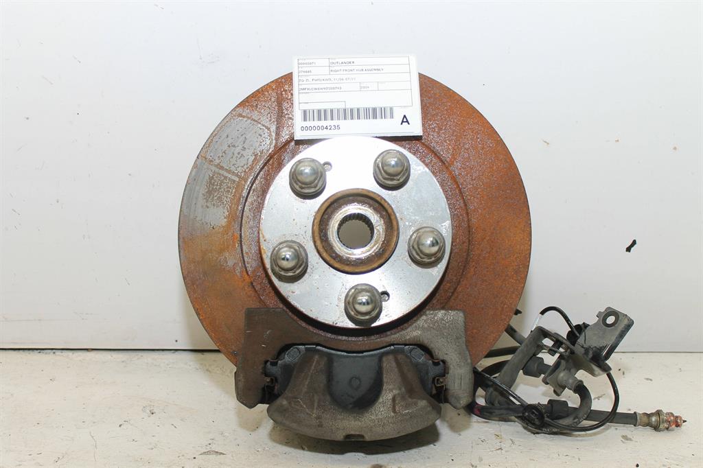 Used Mitsubishi, Outlander Right Front Hub Assembly Zg Zl Fwd/Awd 11/06 07/21 2009 – image 1 - All Good Parts