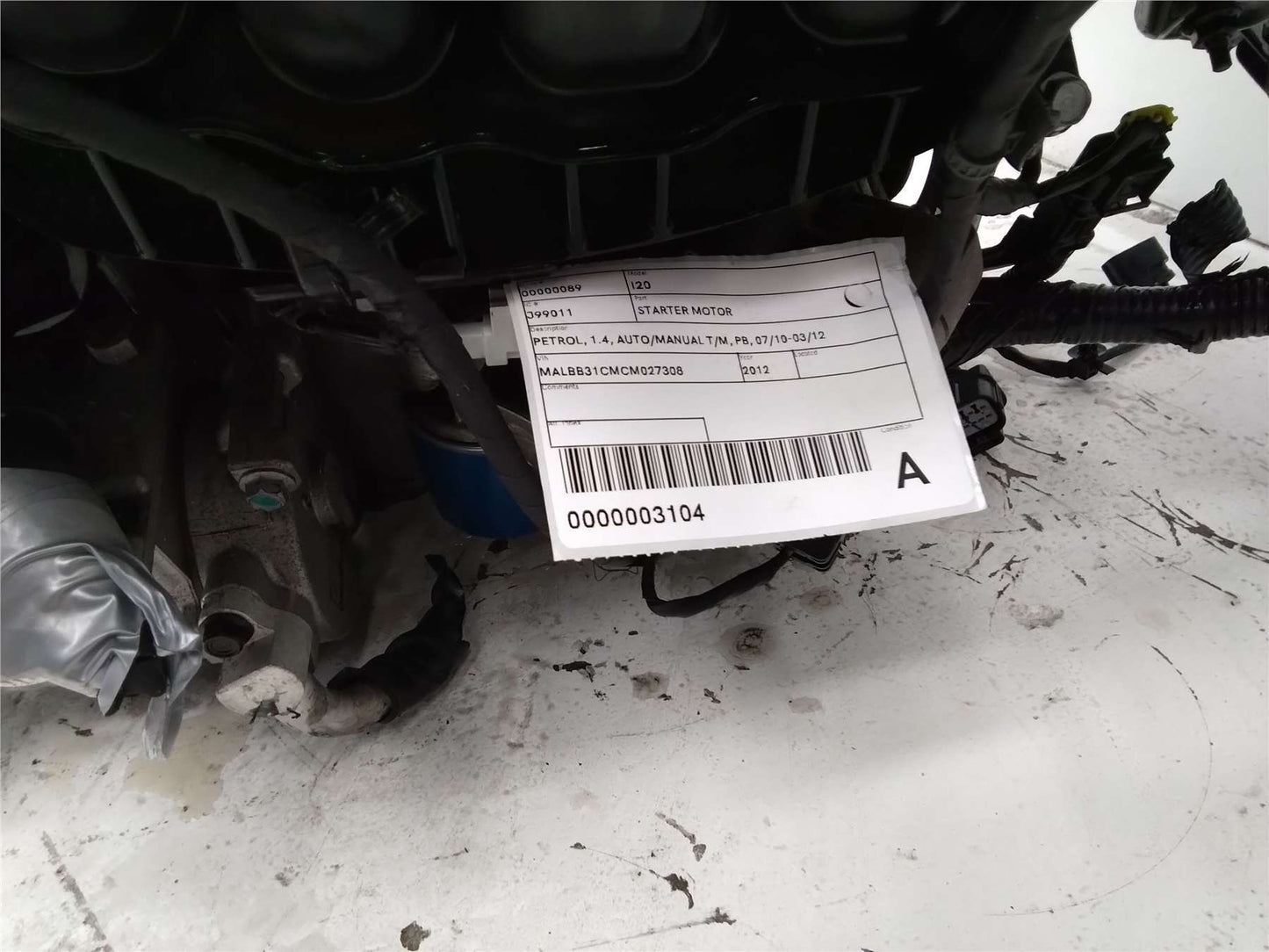 Hyundai, I20 Starter Motor Petrol 1.4 Auto/Manual T/M Pb 07/10 03/12