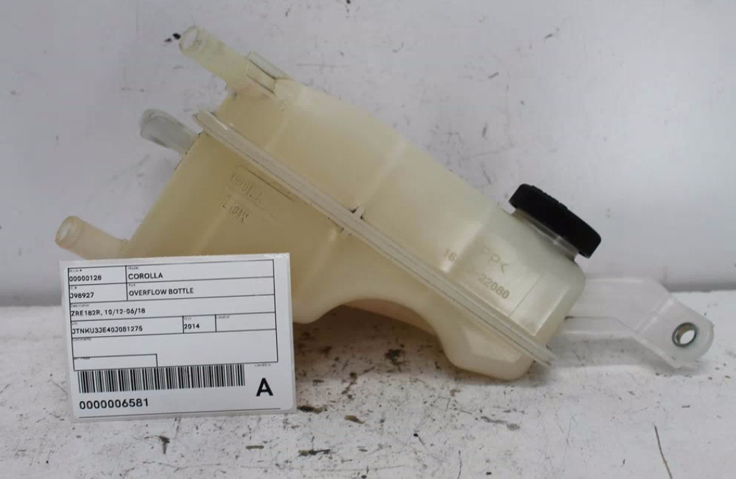 Used Toyota, Corolla Overflow Bottle Zre182R 10/12 06/18 2014 – image 1 - All Good Parts