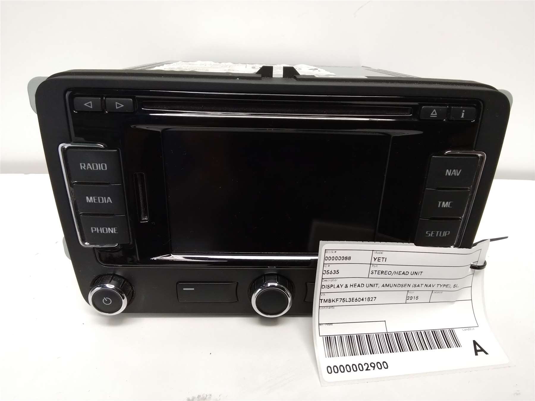 Used Skoda, Yeti Stereo/Head Unit Display & Head Unit Amundsen (Sat Nav Type) 5L 11/13 05/16 2014 – image 1 - All Good Parts