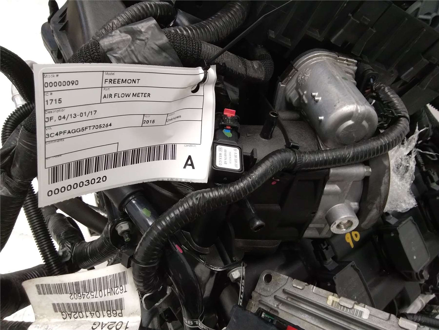 Used Fiat, Freemont Air Flow Meter Jf 04/13 01/17 2015 – image 1 - All Good Parts