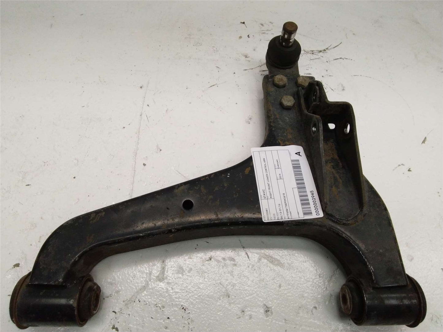 Used Ssangyong, Stavic Right Front Lower Control Arm 06/13 01/16 2014 – image 1 - All Good Parts
