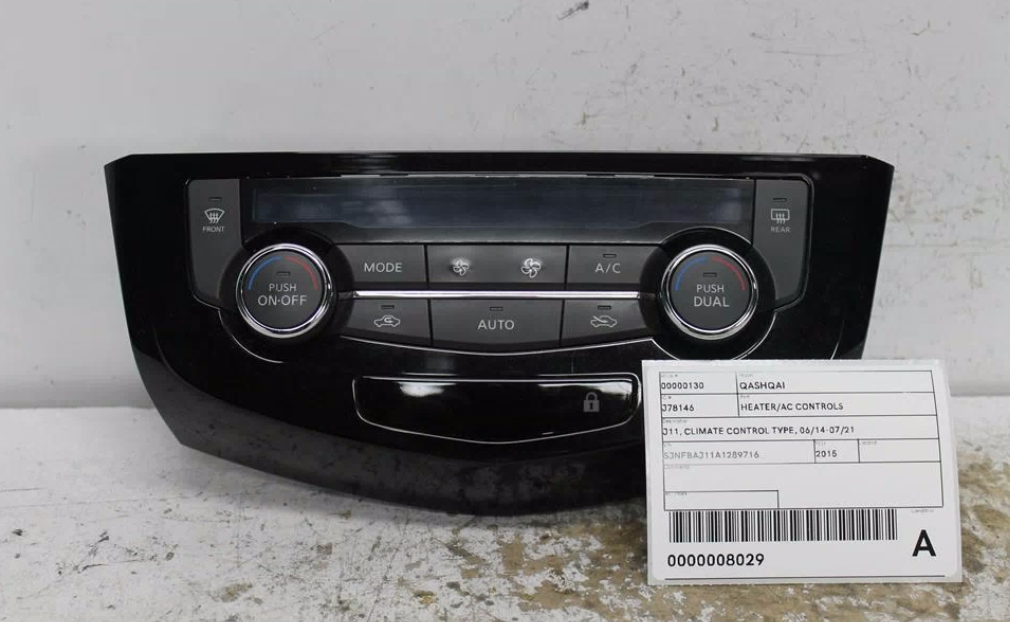 Used Nissan, Qashqai Heater/Ac Controls J11 Climate Control Type 06/14 07/21 2015 – image 1 - All Good Parts